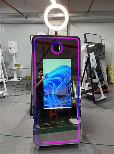 Magic Mirror Photo Booth Interactive Touchscreen Mirror With Flight Case, Optional Printer. Event/party/wedding Photo Booth Rental Business - Etsy