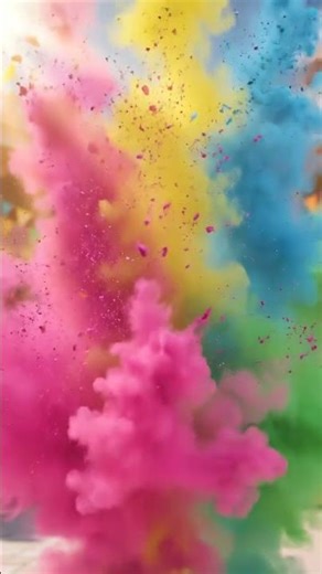 Holi Color Explosion Background 4K 🎨 | Cinematic Gulal Slow Motion | Background Bazaar #shorts