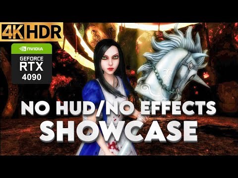 Alice Madness Returns - NO-HUD-NO-EFFECTS MOD - Showcase - 4K HDR - RTX 4090M
