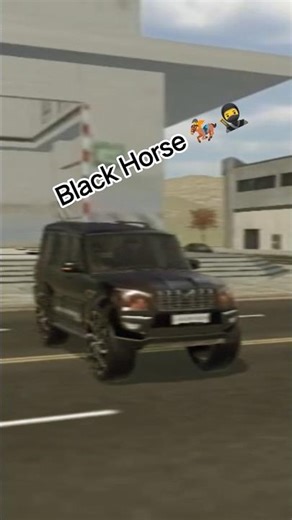 Black Horse 🏇🥷#gaming #balckhorse #car#BlackScorpio