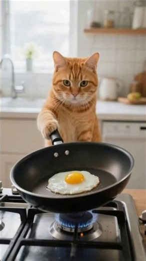 🙀💖🤣(OC-005) Chef Cat's Epic Fail! 🍳 Expectation vs. Reality (Wait for it!) 🐈‍⬛💥 #Funny #Cooking
