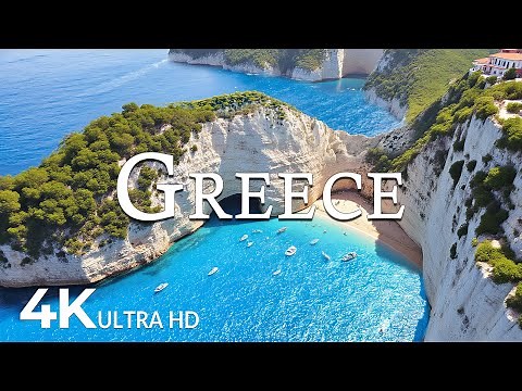 FLYING OVER GREECE (4K UHD) - Soothing Music Along With Beautiful Nature Video - 4K Video UltraHD #5