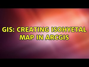 GIS: Creating isohyetal map in ArcGIS