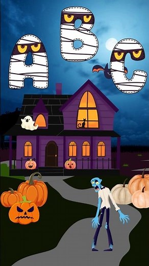 Spooky Halloween Alphabet Song 🔤 Learn A to Z 🎵 Fun Educational Song!