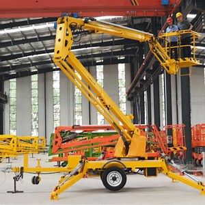 [Hot Item] Aerial Work Platform Trailer Mounted Articulating Telescopic Towable Boom Lift