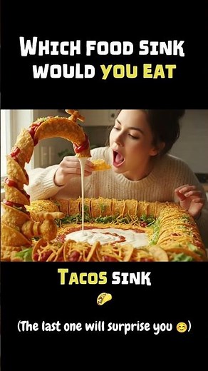 Which food sink would you eat ?🌮🍬🍳🥓🍭 AI ASMR Satisfying & relaxing
