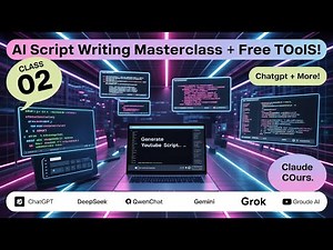 Class 02: Script Writing with AI Prompts | ChatGPT, DeepSeek, Gemini & More! 🧠✍️ [FREE Tools]