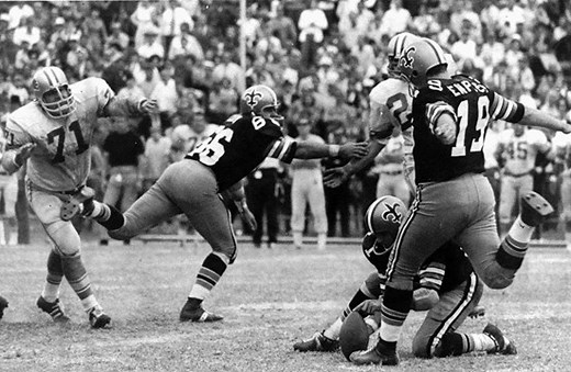 49 years ago today: Tom Dempsey kicked a then NFL record 63-yard FG...on half a foot! | New Orleans Saints