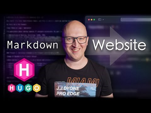 Building a static website in Markdown with Hugo