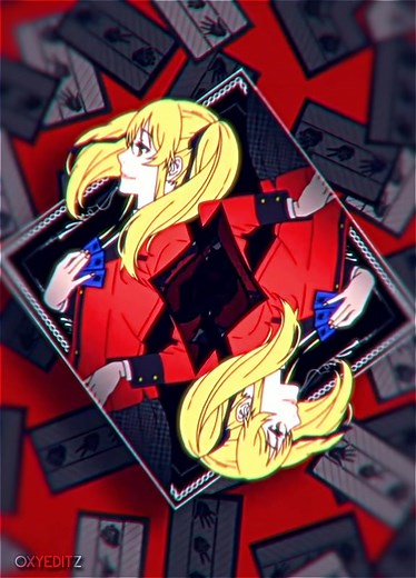 Kakegurui Character Animation with Dramatic Visual Effects