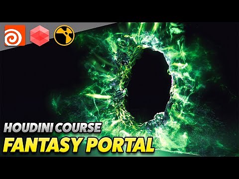 Fantasy Portal VFX Tutorial - Houdini Redshift and Nuke