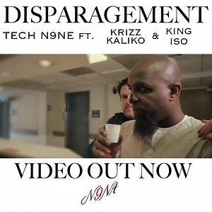 My new video for "Disparagement" ft. Krizz Kaliko & King Iso is OUT NOW!! Finally bringing you part 3 of my Kathartic series! Click here to watch> https://youtu.be/r-CYuiYu4gk Available on all streaming services> http://smarturl.it/disparagement | Tech N9ne