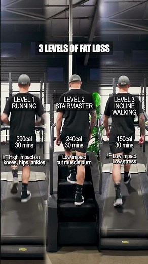 Running vs stairmaster vs incline walking. The eternal fat loss cardio debate