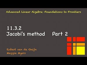 11.3.2 Jacobi's method, Part 2