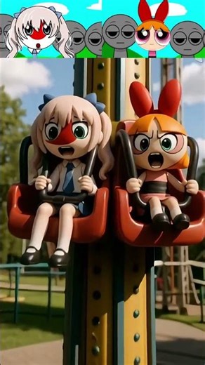 Sprunki Incredibox Oc Japan X Blossom Enjoying Drop Tower Ride #sprunki #incredibox