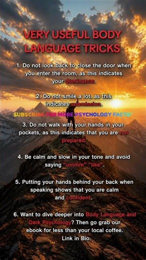 Psychology-Based Body Language Hacks That Work