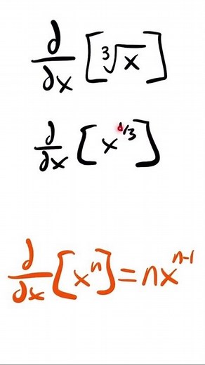 Derivative of The Cube Root of x #shorts #calculus