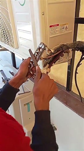 Split AC repair and installation #washingmachine #acinstallation