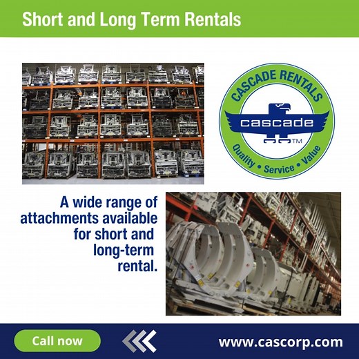 📢 Cascade Rental equipment: flexibility without compromise! Do you need reliable attachments for a short or long period? Cascade offers a wide fleet of forklift attachments, ready to meet every material handling need. ✅ Short- and long-term options ✅ Wide range of models ✅ Guaranteed quality ✅ Dedicated support Whether you work in logistics, warehousing, or manufacturing, our rental service helps you optimize costs while maintaining maximum efficiency. 👉 Learn more and request your quote: http