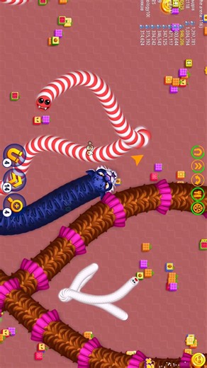 Wormszoneio magic gameplay! 💯🐉😱#snakezone #wormszone #shortsfeed #foryou