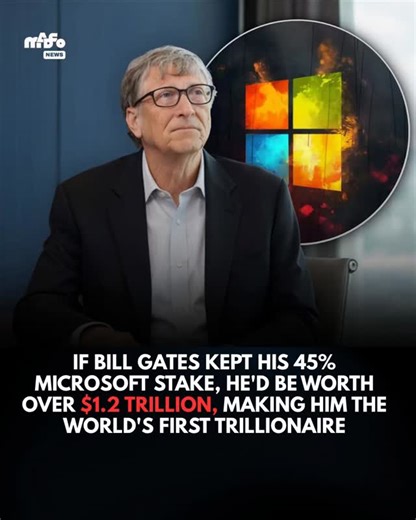 The Madco.News | The Trillionaire That Could Have Been. If Bill Gates had held on to his original 45% stake in Microsoft, his net worth today would have... | Instagram