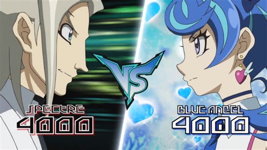 游戏王VRAINS      Specter  vs  Blue  Angel   脸部着地名场面    「剪去多余对话」