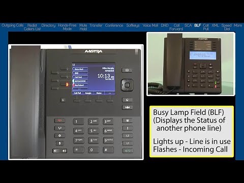 Mitel 6867i Phone: How to Use Busy Lamp Field (BLF)