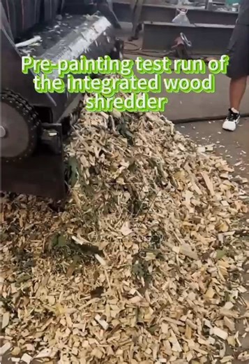 Integrated Wood Shredder Test Run for Efficient Waste Management