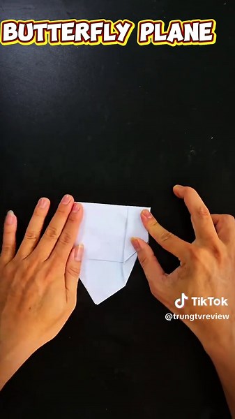 how to make Flying paper butterfly plane #origami #airplane #maybaygiay #flying