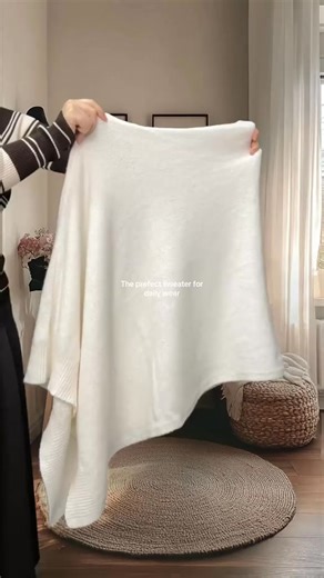 This knit shawl has quickly become my favorite piece for fall and winter 💫 The fabric is soft, cozy, and drapes beautifully — it instantly adds a touch of elegance and class to any outfit. Whether I’m pairing it with a dress or a simple tee, it always looks effortlessly chic. Perfect for work, dates, or casual outings — one piece that completes my whole winter look ❄️🧣 | Onlyasimply.yp