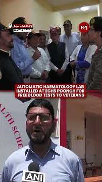Automatic Haematology Lab Installed at ECHS Poonch for Free Blood Tests to Veterans