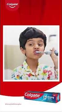 Here’s why Saru chooses Colgate Strong Teeth for better nutrition!