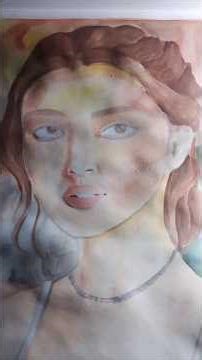 Girl Watercolour Drawing 👧🎨 | Easy Watercolor Tips for Beginners #artshorts #watercolorpainting