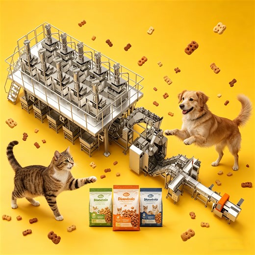 Automatic Pet Food Packing Machine with Multi-Ingredient Weighing