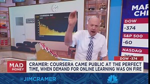 Jim Cramer studies up on Vistra and Coursera