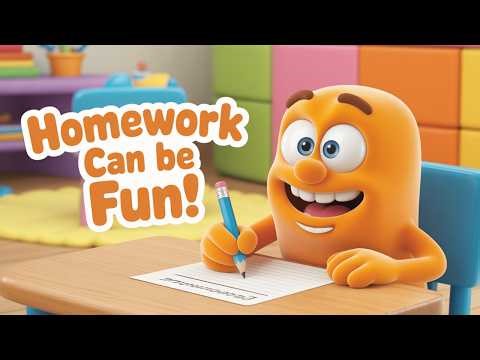 📚 Mini Mango vs Homework Monster | Fun Learning Story for Kids |‪@MiniMango-cartoons‬