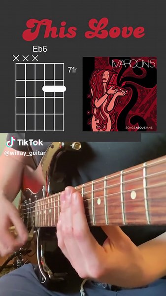 😍🕺 This Love - Maroon 5 | Guitar Chords | #guitar #guitartok #maroon5 #thislove #popmusic #lesson #guitarlesson #guitartutorial #guitarchords #chords #fyp