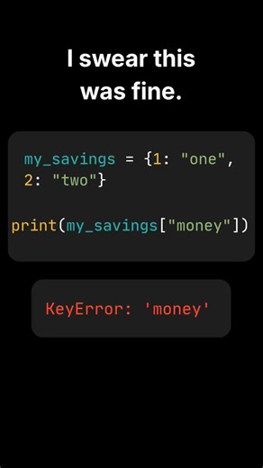 The dictionary never forgets. #coding #python #shorts