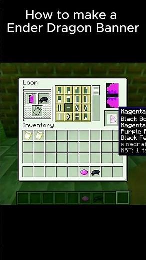 How To Make A Ender Dragon Banner
