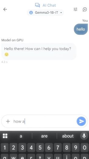 offline AI chat using #ai #coding #viral