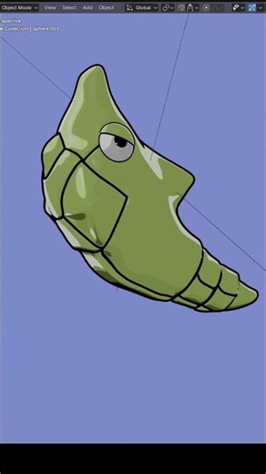 Sculpting Metapod #pokemon #3dmodeling #art #blender #fanart #3dsculpting #b3d #metapod