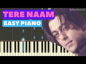 Tere Naam Piano Tutorial with Chords | Learn this Slow and Easy Bollywood Song