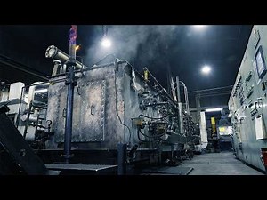 Heat treatment of a large amount of metal. Wonderful Japanese technology.