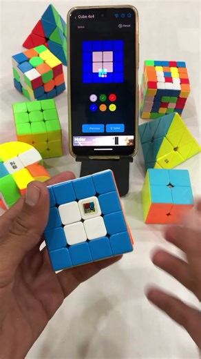 4x4 Rubik's cube solved by ai app 😎#sidcuber #shortvideo