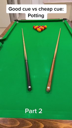 Potting: Good Cue vs Cheap Cue Comparison