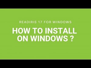 Readiris 17 Windows: How to install on Windows?