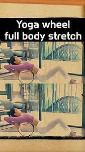 1.8K views · 73 reactions | Yoga wheel workout stretch at home#yogawheel #yogawheelchallenge | 다이어트 | Facebook