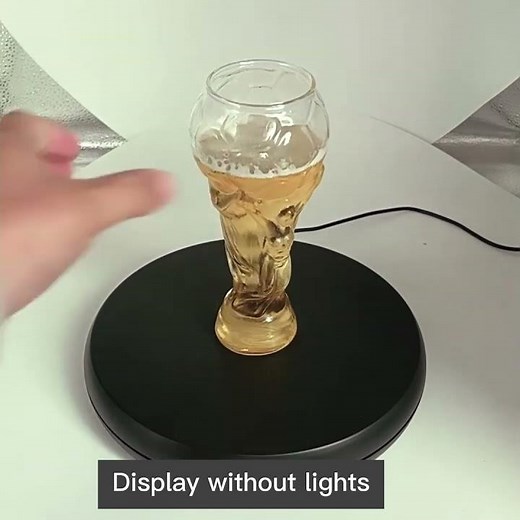 25cm LED Light Electric Rotating Display Stand Turntable