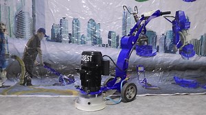Concrete Floor Grinder With  Optional Industrial Vacuum Cleaner