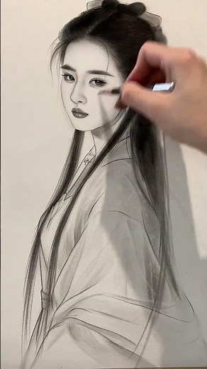 You are my beautiful girl #drawing #charcoaldrawing #portraitdrawing #charcoalshading
